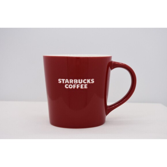 Red Starbucks New Bone China Mug Cup Year 2010 - Picture 1 of 5